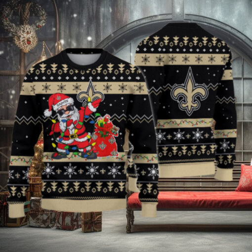 New Orleans Saints Santa Claus Ugly Christmas Sweater