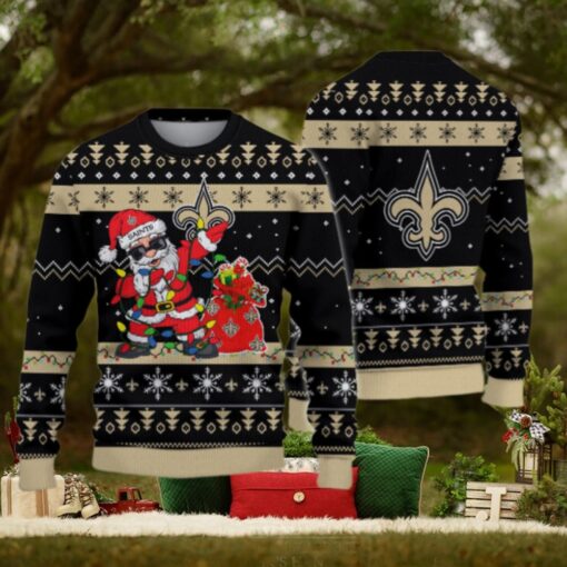 New Orleans Saints Santa Claus Ugly Christmas Sweater