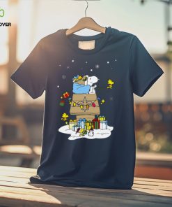 New Orleans Saints Santa Snoopy Wish You A Merry Christmas Shirt