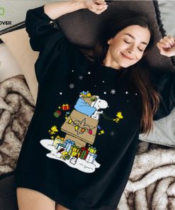 New Orleans Saints Santa Snoopy Wish You A Merry Christmas Shirt