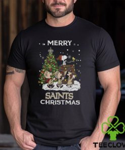 New Orleans Saints Snoopy Family Christmas Shirt