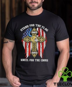 New Orleans Saints Stand For The Flag Kneel For The Cross 2024 T shirt