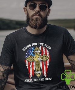 New Orleans Saints Stand For The Flag Kneel For The Cross 2024 T shirt
