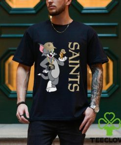 New Orleans Saints T Shirt Print Tom And Jerry Nfl Tom And Jerry Tshirt For Fans