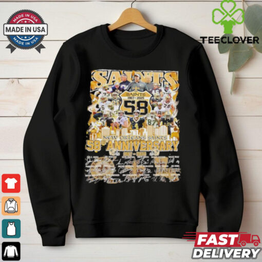 New Orleans Saints The Saints 58th Anniversary 1967 2025 signature shirt