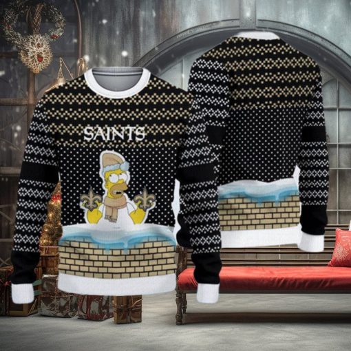 New Orleans Saints Ugly Christmas Sweater Simpson Knitted Men And Women Gift For Fans