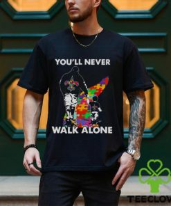 New Orleans Saints You’ll Never Walk Alone Dad And Son Autism T Shirt