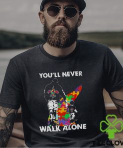 New Orleans Saints You’ll Never Walk Alone Dad And Son Autism T Shirt 1 New Orleans Saints You’ll Never Walk Alone Dad And Son Autism T Shirt