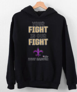 New Orleans Saints Your Fight Is Our Fight Beat Cancer Shirt