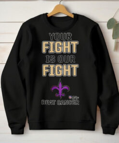 New Orleans Saints Your Fight Is Our Fight Beat Cancer Shirt