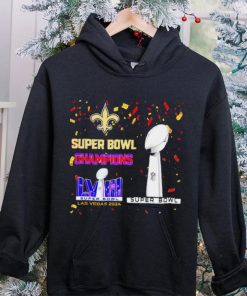 New Orleans Saints football Super Bowl Champions Las Vegas 2024 logo hoodie, sweater, longsleeve, shirt v-neck, t-shirt