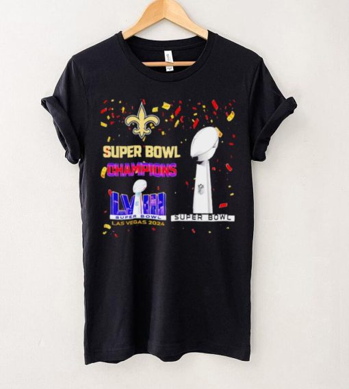 New Orleans Saints football Super Bowl Champions Las Vegas 2024 logo hoodie, sweater, longsleeve, shirt v-neck, t-shirt