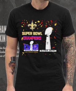 New Orleans Saints football Super Bowl Champions Las Vegas 2024 logo hoodie, sweater, longsleeve, shirt v-neck, t-shirt