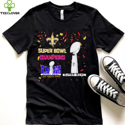 New Orleans Saints football Super Bowl Champions Las Vegas 2024 logo hoodie, sweater, longsleeve, shirt v-neck, t-shirt