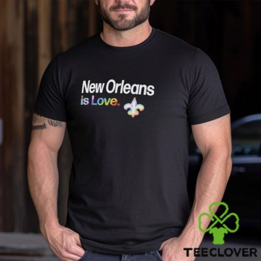 New Orleans Saints is love city pride team logo hoodie, sweater, longsleeve, shirt v-neck, t-shirt