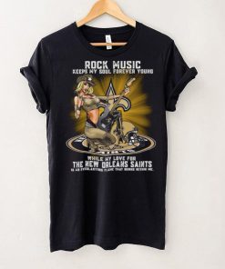 New Orleans Saints rock music keep my soul forever young shirt