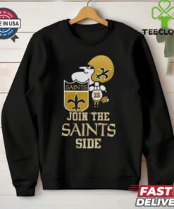 New Orleans Saints x Snoopy Join The Saints Side T Shirts