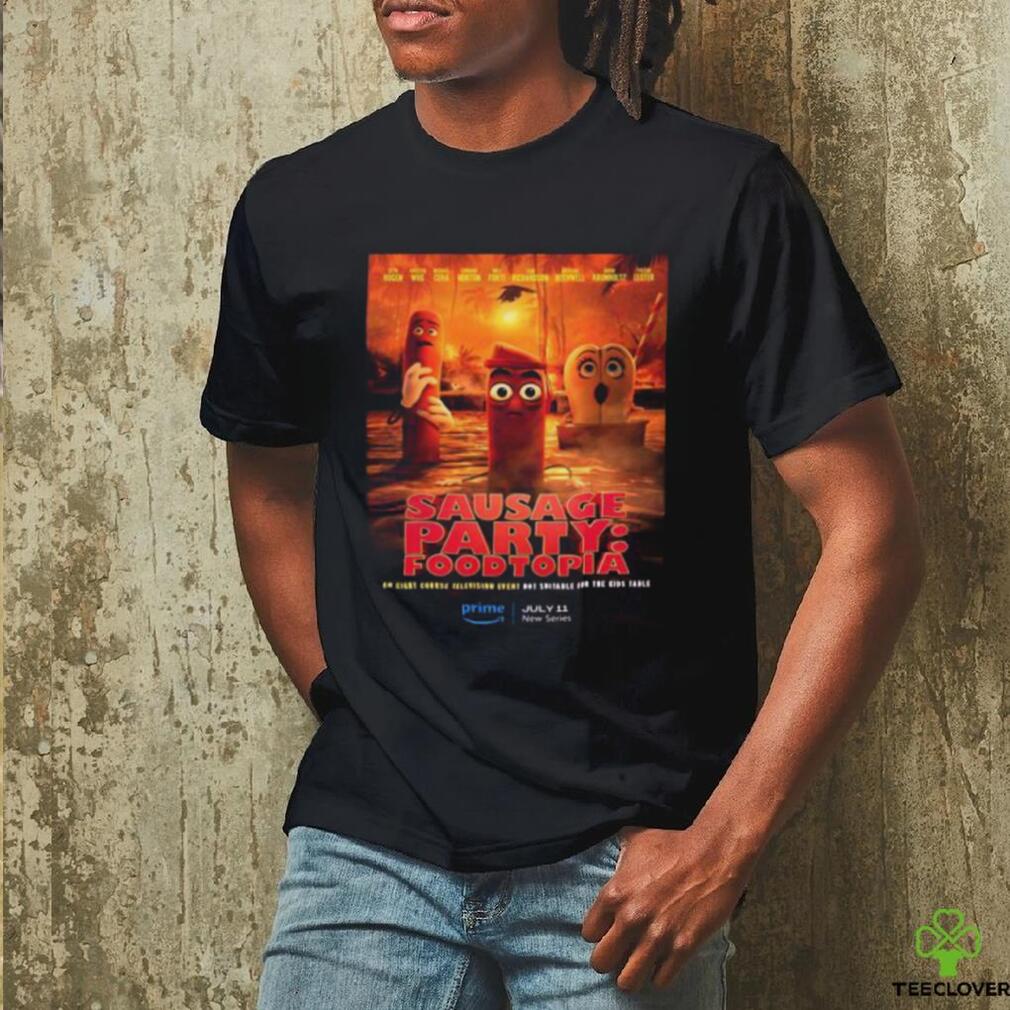 New Poster For Sausage Party Foodtopia Releasing On Prime Video On July 11 Classic T Shirt New Poster For Sausage Party Foodtopia Releasing On Prime Video On July 11 Classic T Shirt