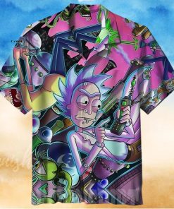 New Rick And Morty Experiments All Over Print Hawaiian Shirt