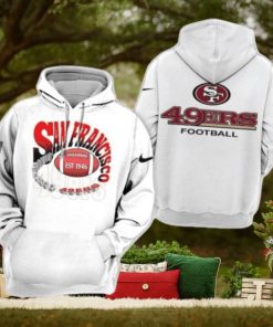 New San Francisco 49ers White 3d Hoodie Limited Edition