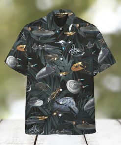 New Star Trek Hawaiian Shirt Space Ships Mens Star Trek Hawaiian Shirt
