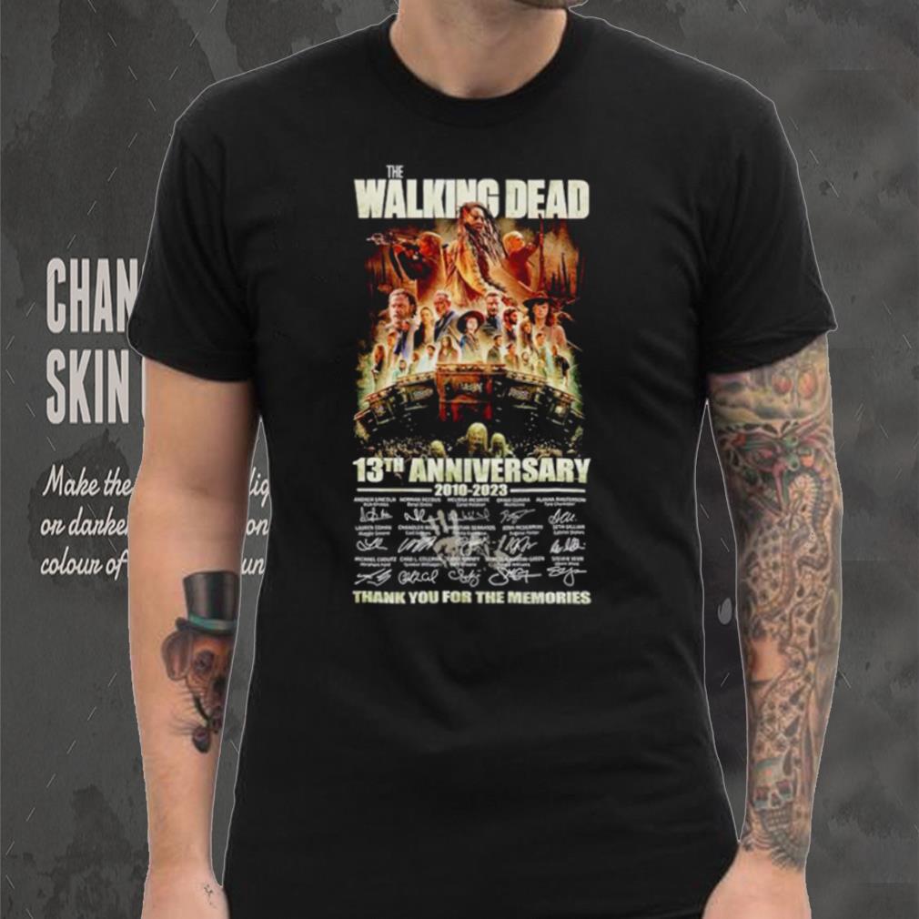 New The Walking Dead 13th anniversary 2010 2023 thank you for the memories shirt New The Walking Dead 13th anniversary 2010 2023 thank you for the memories shirt