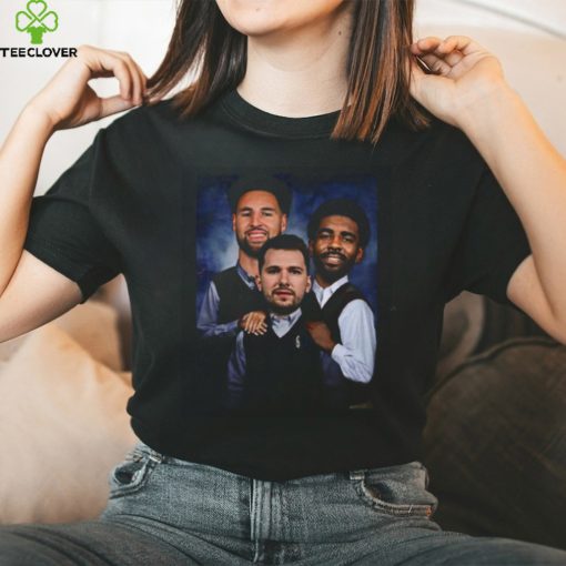 New Trio New Big 3 Luka Doncic Kyrie Irvin Klay Thompson Dallas Mavericks Vintage Unisex T Shirt