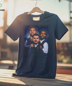 New Trio New Big 3 Luka Doncic Kyrie Irvin Klay Thompson Dallas Mavericks Vintage Unisex T Shirt