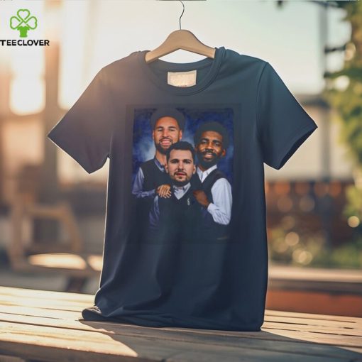 New Trio New Big 3 Luka Doncic Kyrie Irvin Klay Thompson Dallas Mavericks Vintage Unisex T Shirt