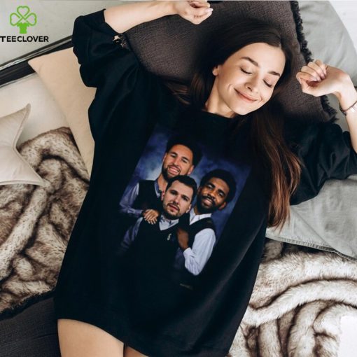 New Trio New Big 3 Luka Doncic Kyrie Irvin Klay Thompson Dallas Mavericks Vintage Unisex T Shirt