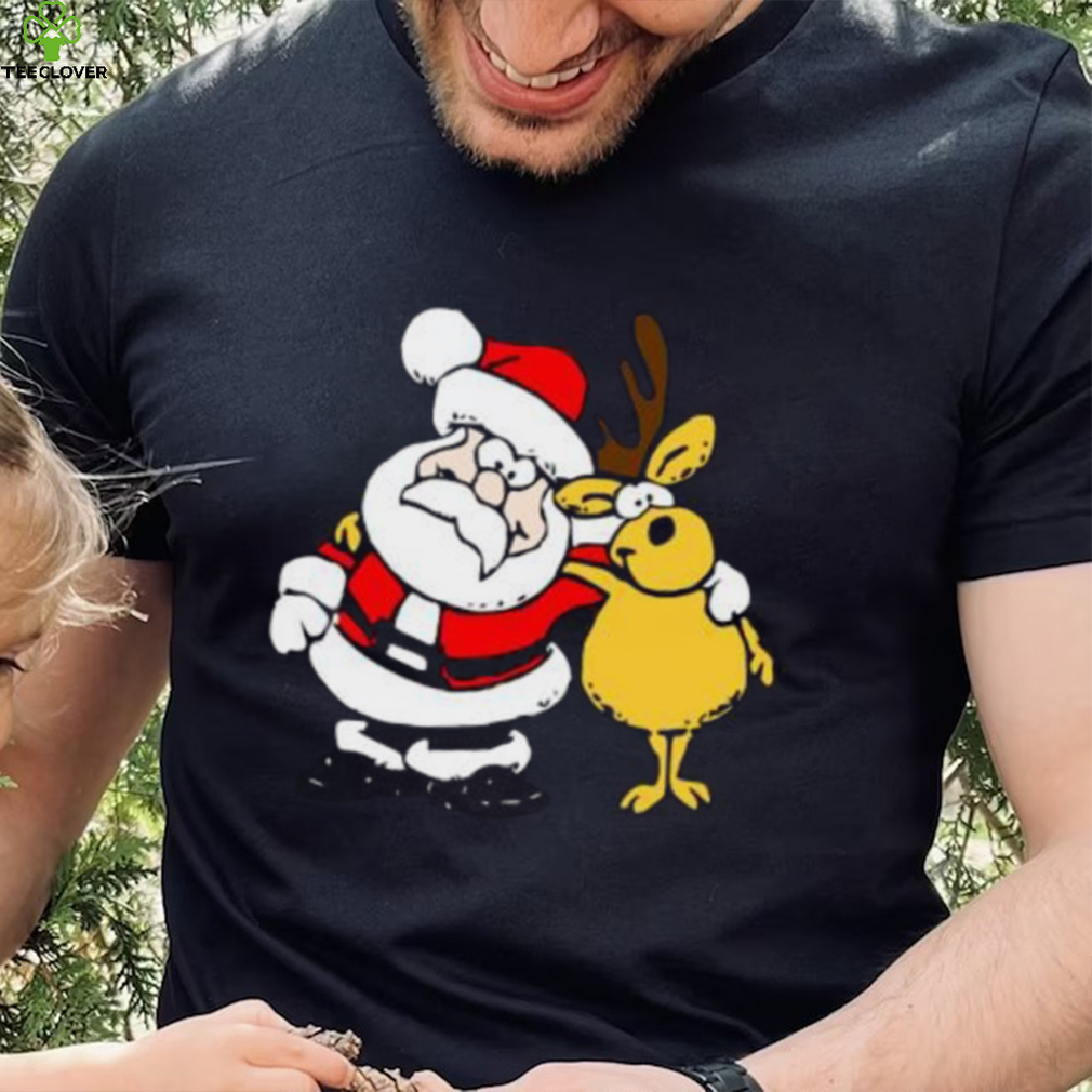 New Year Santa Claus Deer Cartoon T Shirt Men’s Tees Fitted Short Sleeve Large Size Tops Custom Image For Christmas New Year Santa Claus Deer Cartoon T Shirt Men’s Tees Fitted Short Sleeve Large Size Tops Custom Image For Christmas