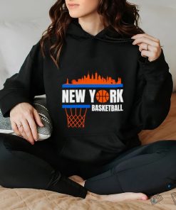 New York Basketball Knicks skyline shirt