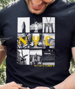 New York Black and White montage NYC graphic shirt