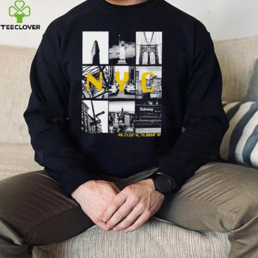 New York Black and White montage NYC graphic shirt
