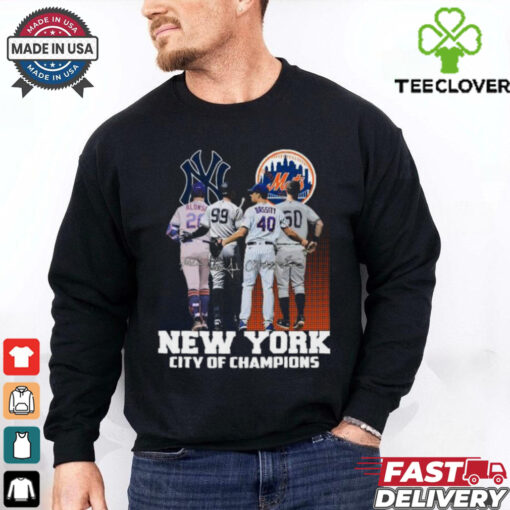 New York City Of Champions New York Yankees And New York Mets Signatures 2024 T hoodie, sweater, longsleeve, shirt v-neck, t-shirt