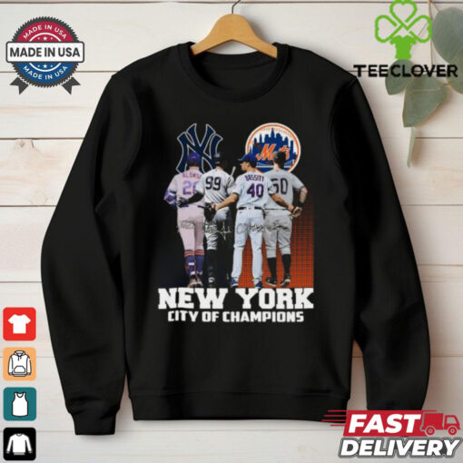 New York City Of Champions New York Yankees And New York Mets Signatures 2024 T hoodie, sweater, longsleeve, shirt v-neck, t-shirt