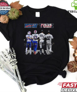 New York City Sports Buffalo Bills And New York Yankees Diggs Allen Aaron Judge And Anthony Rizzo Signatures 2024 T hoodie, sweater, longsleeve, shirt v-neck, t-shirt