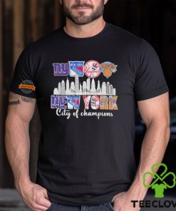 New York City Sports Teams Logo City Of Champions Shirt