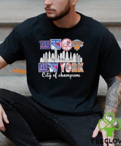 New York City Sports Teams Logo City Of Champions Shirt