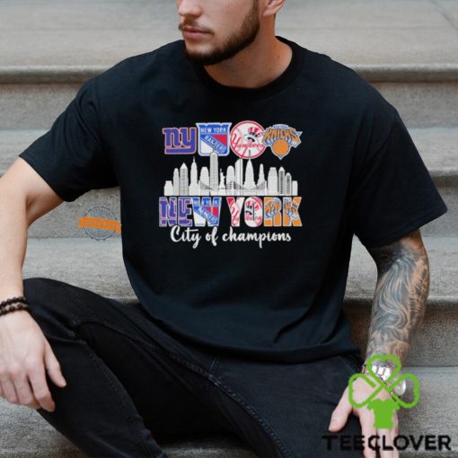 New York City Sports Teams Logo City Of Champions Shirt