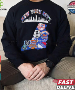 New York City teams collage shirt