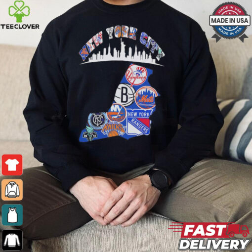 New York City teams collage shirt