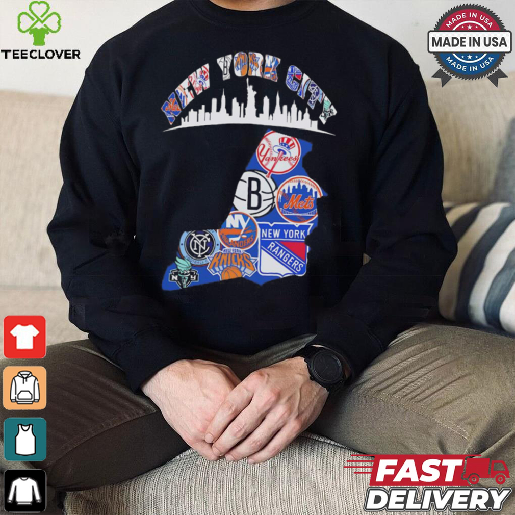 New York City teams collage shirt New York City teams collage shirt