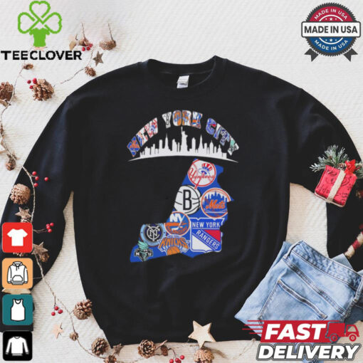 New York City teams collage shirt