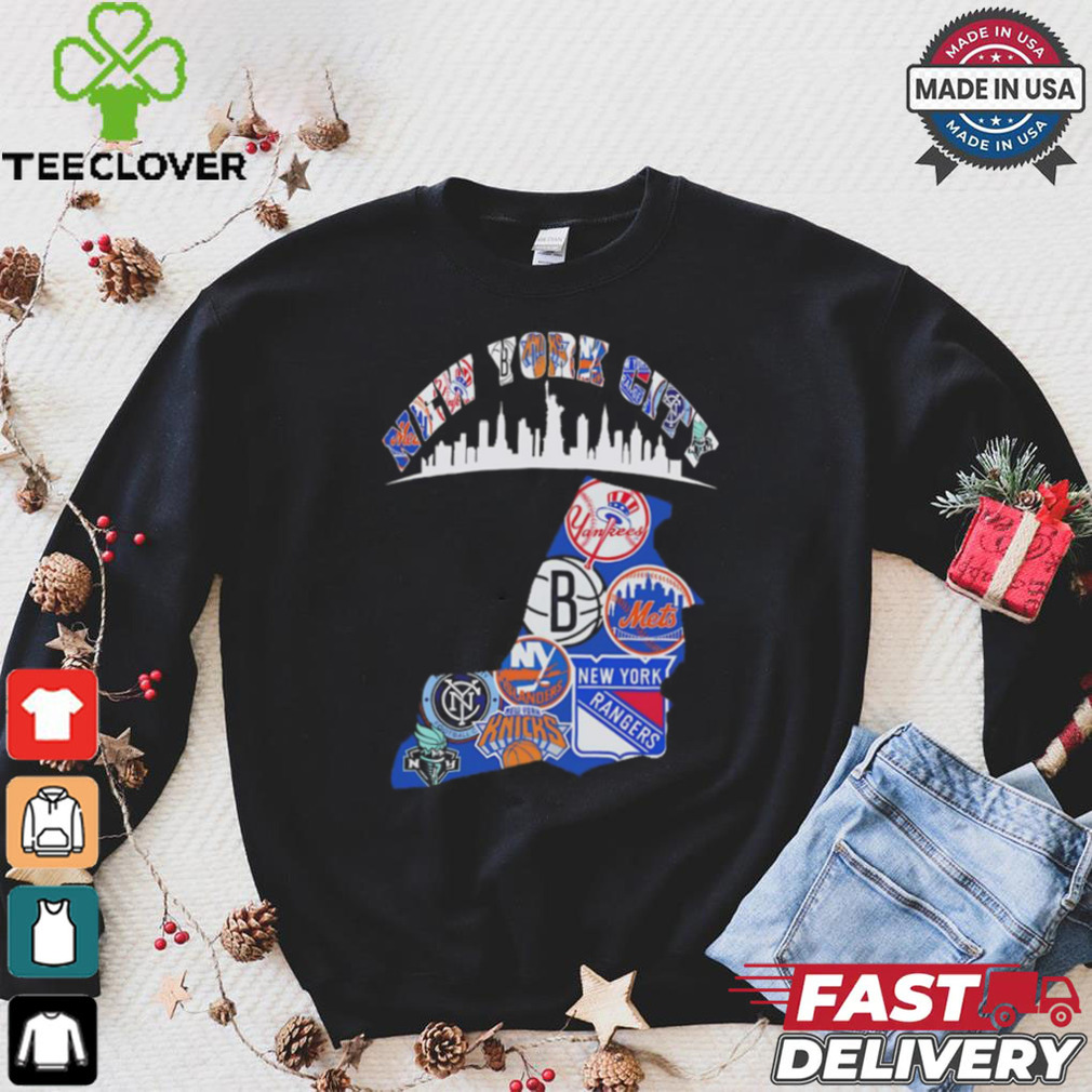 New York City teams collage shirt New York City teams collage shirt