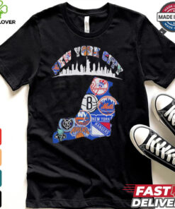 New York City teams collage shirt