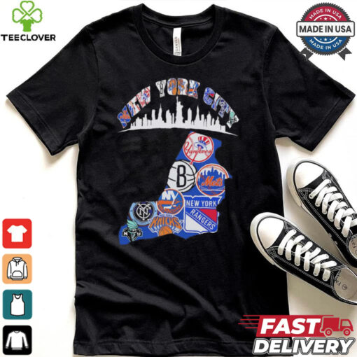 New York City teams collage shirt