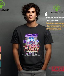 New York Giants 100 season anniversary 1925 2025 thank you for the memories shirt