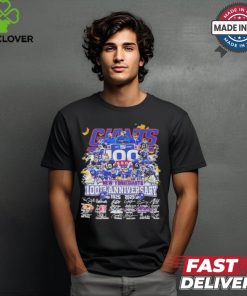 New York Giants 100th Season 1925 – 2025 Anniversary Signature Shirt