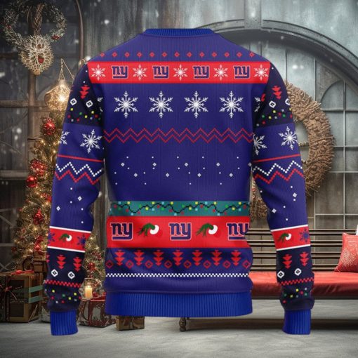 New York Giants 12 Grinch Xmas Day Christmas Ugly Sweater